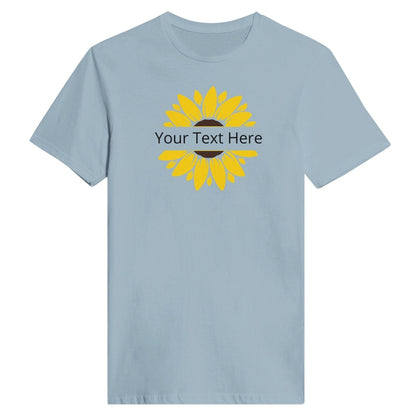 Customizable Text Sunflower Classic Womens Crewneck TwoShirt - TheTwoShirt