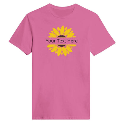 Customizable Text Sunflower Classic Womens Crewneck TwoShirt - TheTwoShirt