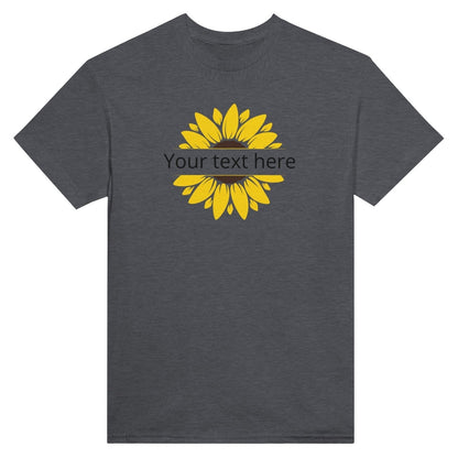 Customizable Text Sunflower Heavyweight Unisex Crewneck TwoShirt - TheTwoShirt