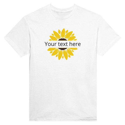 Customizable Text Sunflower Heavyweight Unisex Crewneck TwoShirt - TheTwoShirt