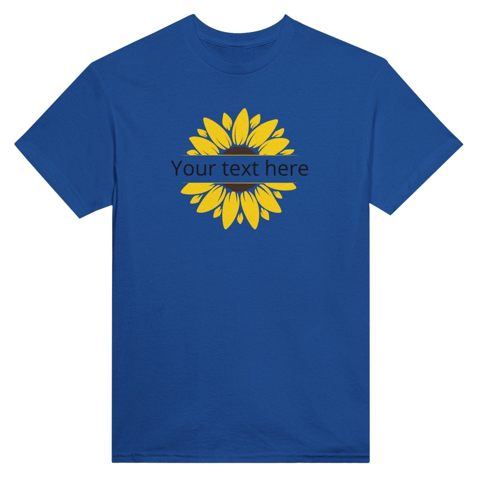 Customizable Text Sunflower Heavyweight Unisex Crewneck TwoShirt - TheTwoShirt