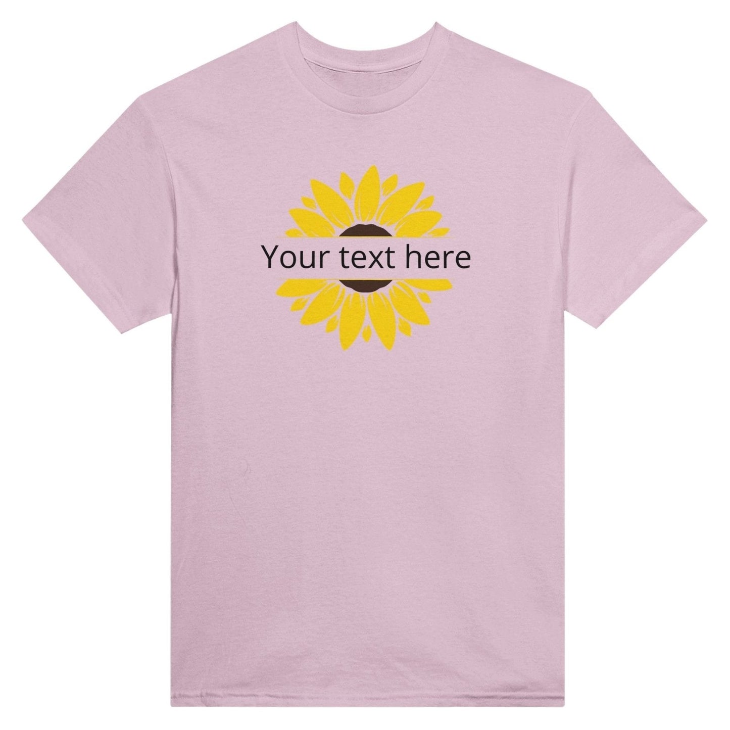 Customizable Text Sunflower Heavyweight Unisex Crewneck TwoShirt - TheTwoShirt