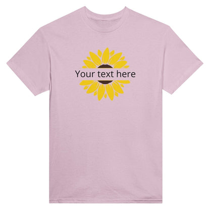 Customizable Text Sunflower Heavyweight Unisex Crewneck TwoShirt - TheTwoShirt