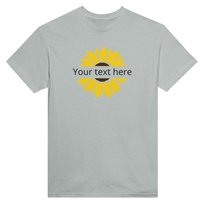 Customizable Text Sunflower Heavyweight Unisex Crewneck TwoShirt - TheTwoShirt