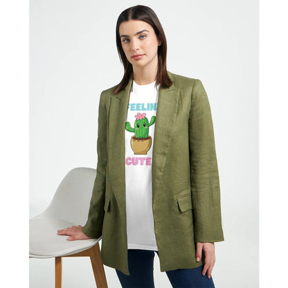 Cute Cactus Classic Womens Crewneck TwoShirt - TheTwoShirt