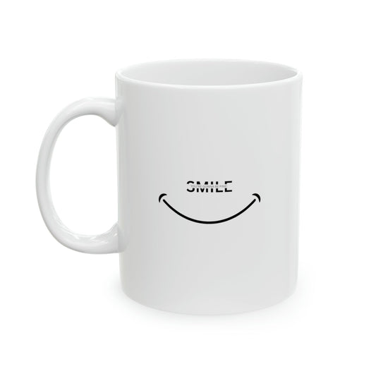 Smile Ceramic Mug, 11oz - TheTwoShirt